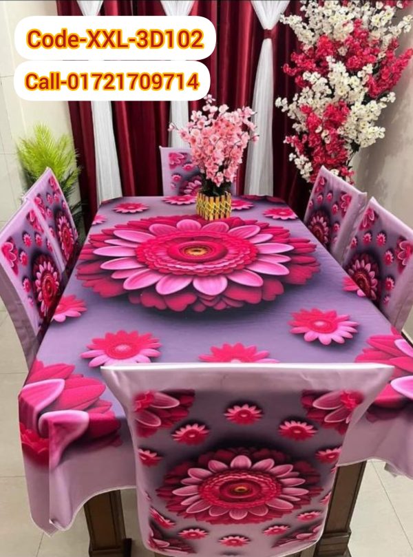 3D Dining Table Cover Set
