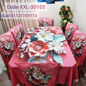 3D Dining Table Cover Set