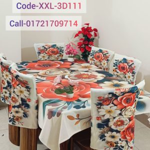 3D Dining Table Cover Set