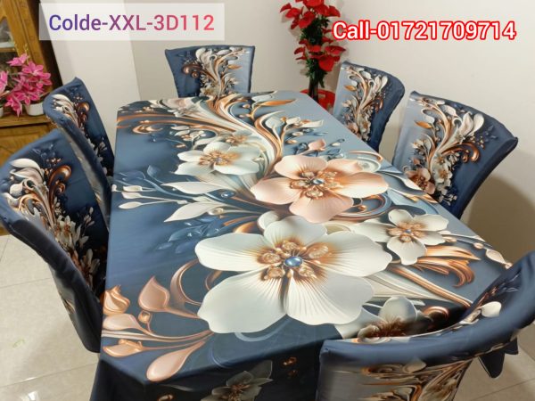 3D Dining Table Cover Set