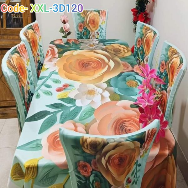 3D Dining Table Cover set