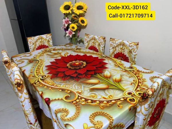3D Dining Table Cover Set