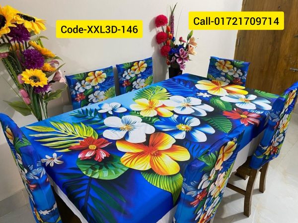 3D Dining Table Cover Set