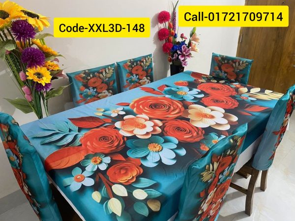 3D Dining Table Cover Set