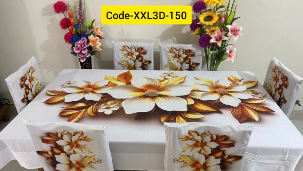 3D Dining Table Cover Set