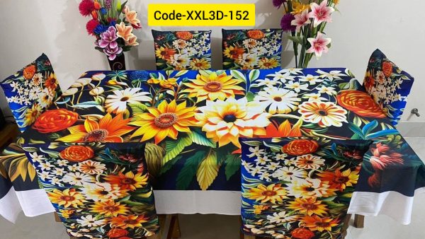 3D Dining Table Cover Set