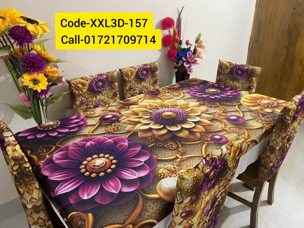 3D Dining Table Cover Set