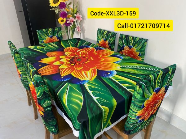 3D Dining Table Cover Set