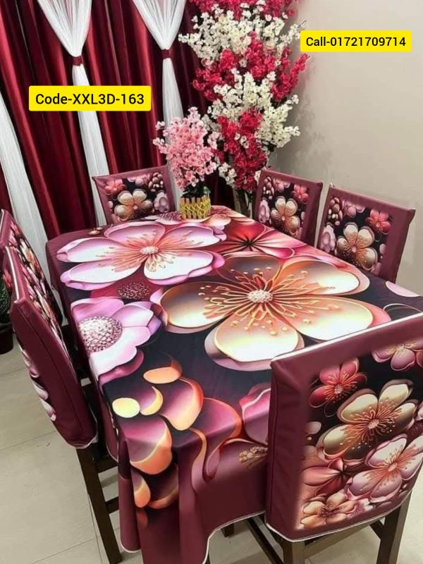 3D Dining Table Cover Set