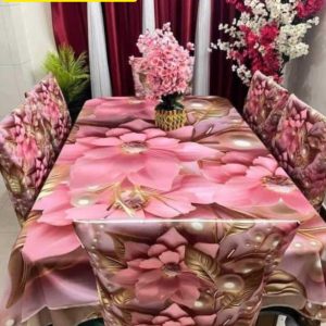 3D Dining Table Cover Set