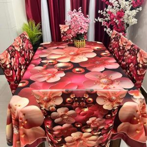 3D Dining Table Cover Set