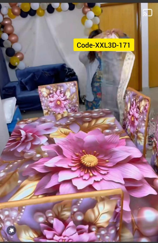 3D Dining Table Cover Set