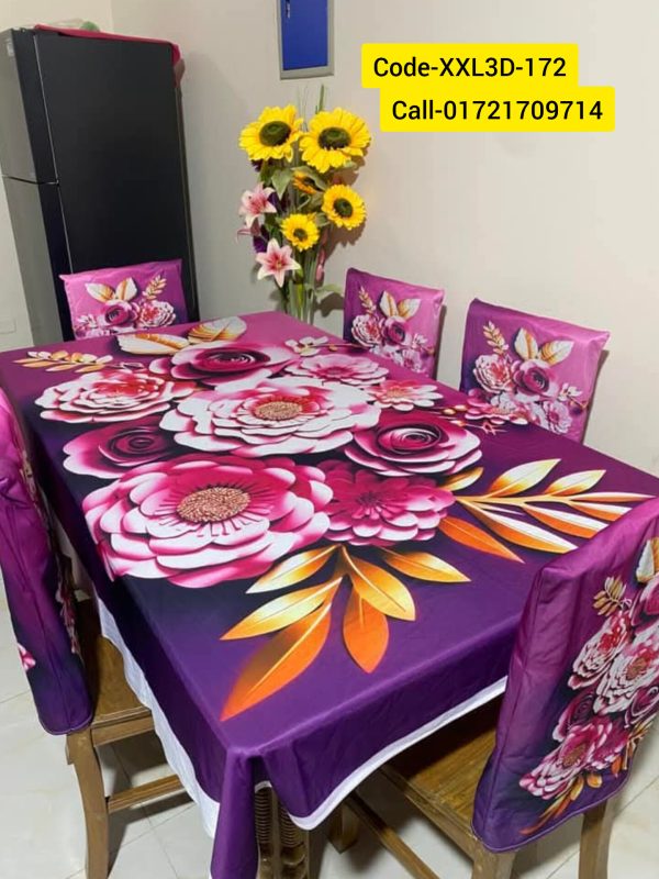 3D Dining Table Cover Set