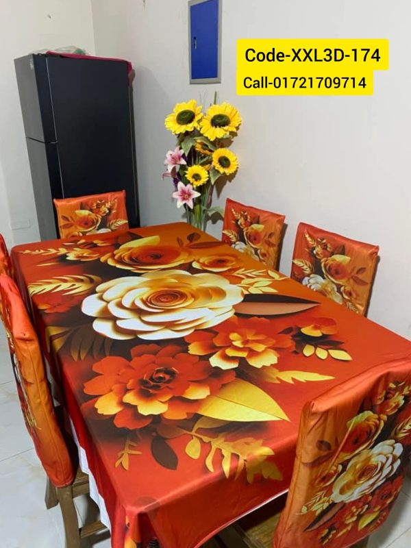 3D Dining Table Cover Set
