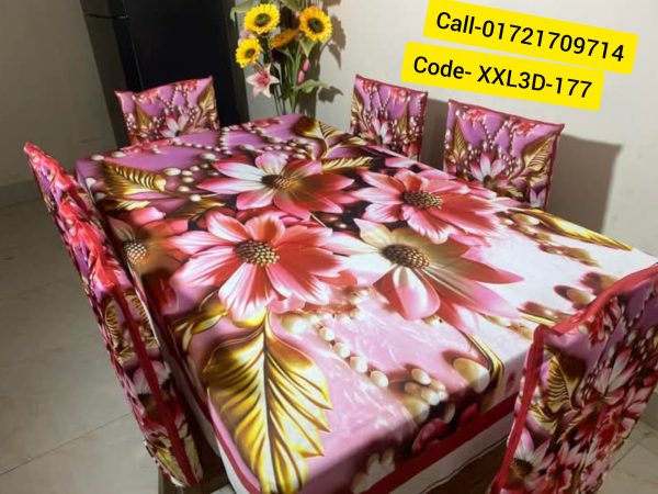 3D Dining Table Cover Set