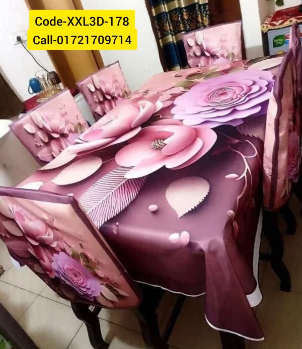 3D Dining Table Cover Set