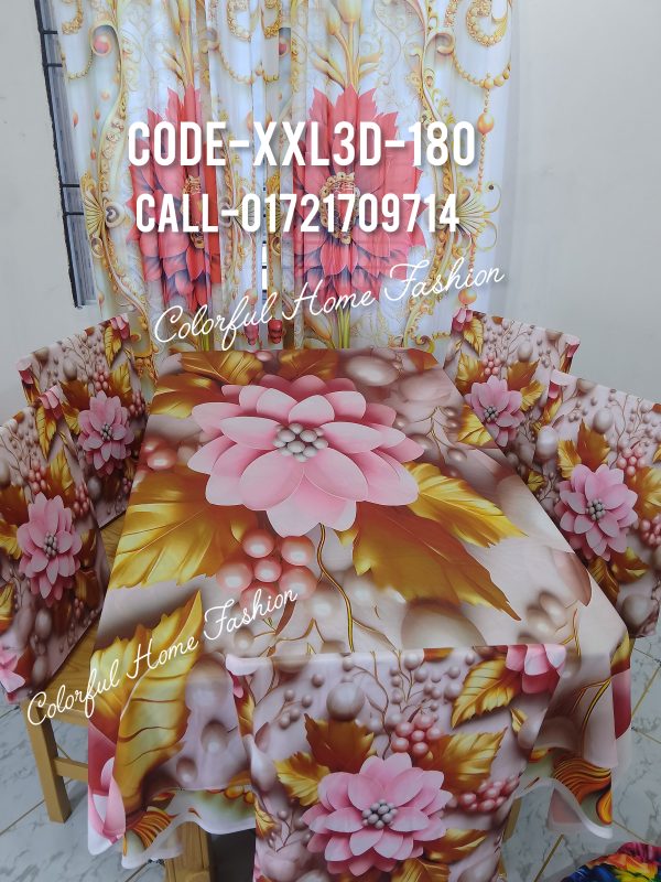 3D Dining Table Cover Set
