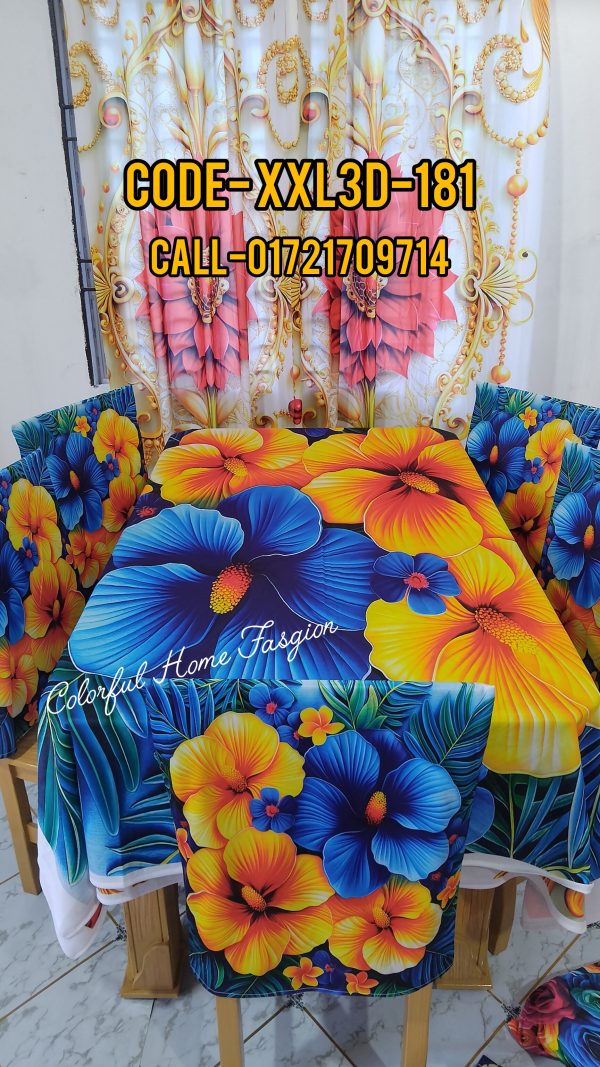3D Dining Table Cover Set