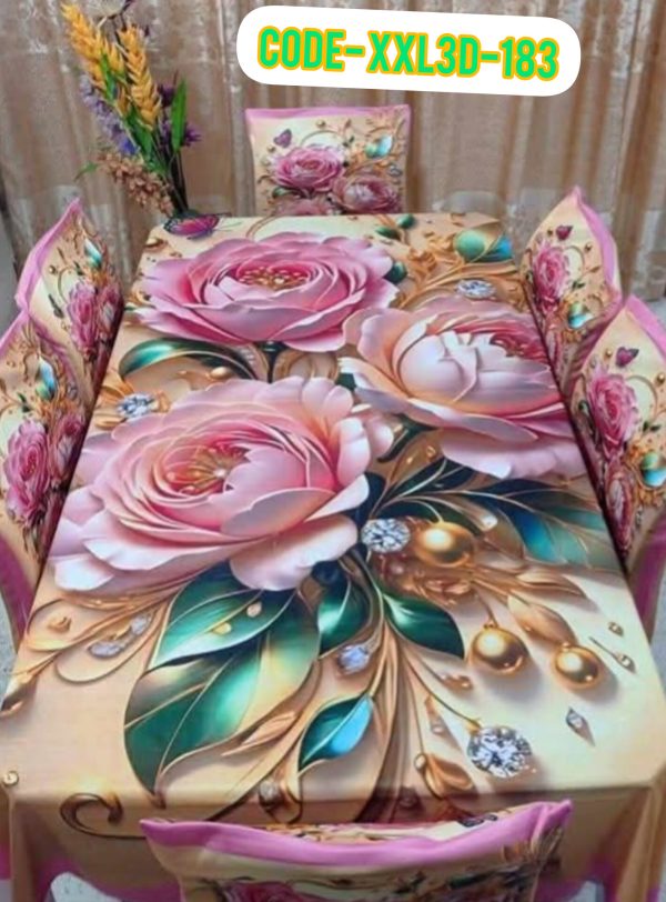 3D Dining Table Cover Set