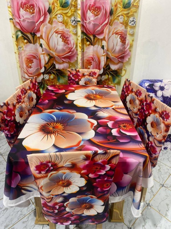 3D Dining Table Cover Set