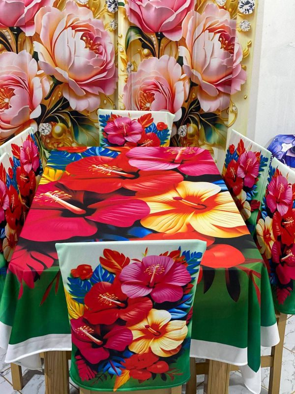 3D Dining Table Cover Set
